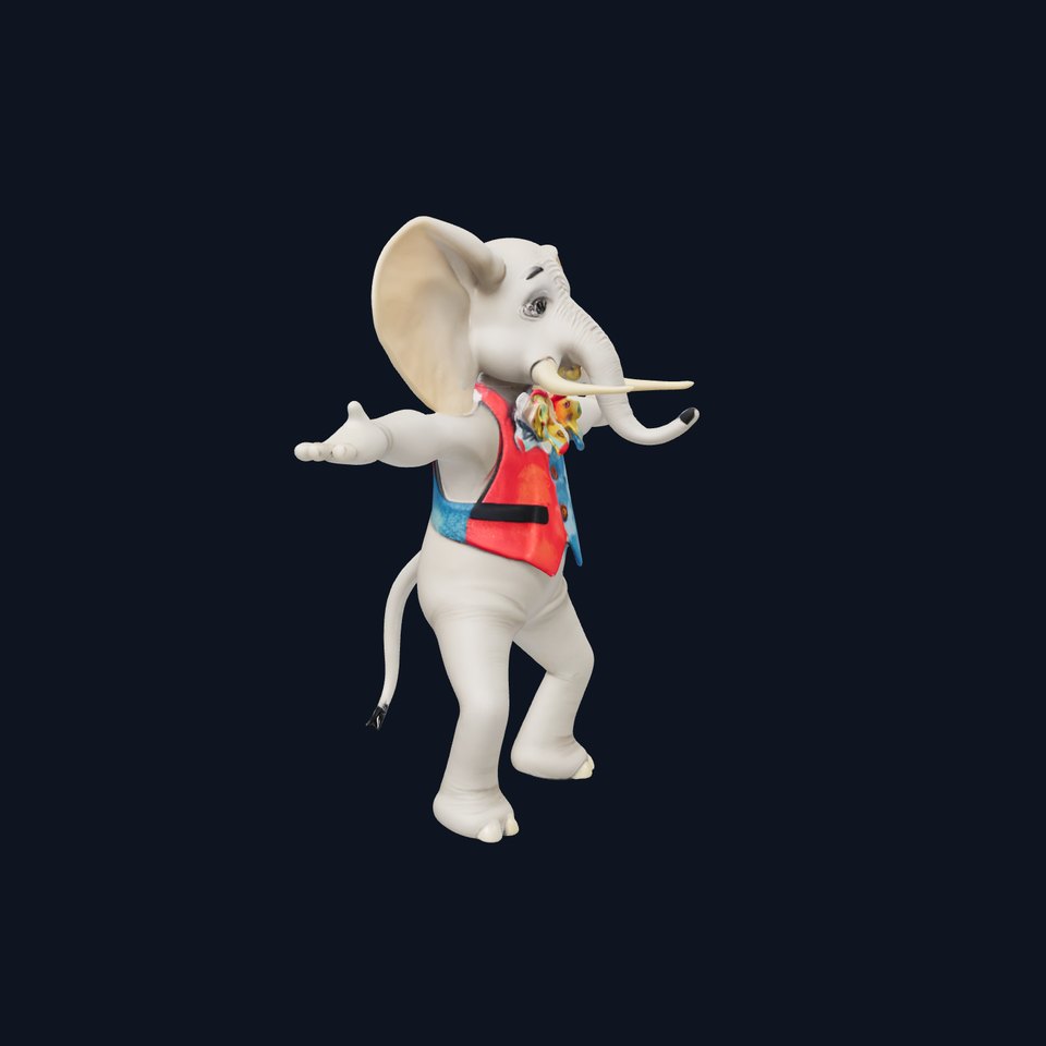 Colorful Elephant Performer model pack